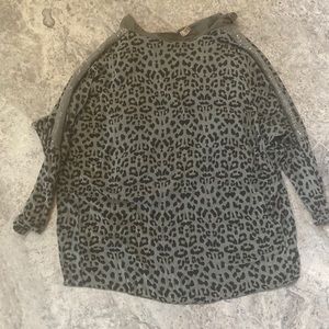 Animal Print Embellished Top
